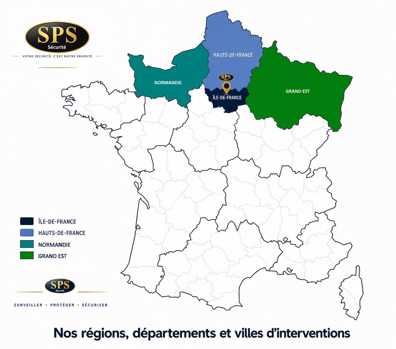 Nos implantations en région